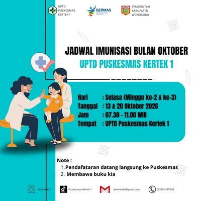 JADWAL IMUNISASI BULAN OKTOBER 